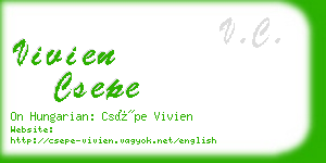 vivien csepe business card